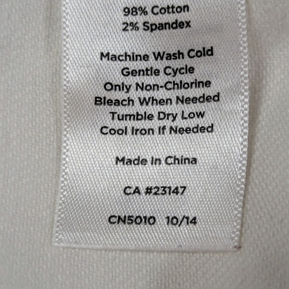 Talbot's White Classic Jean Jacket Size Large - Picture 10 of 10
